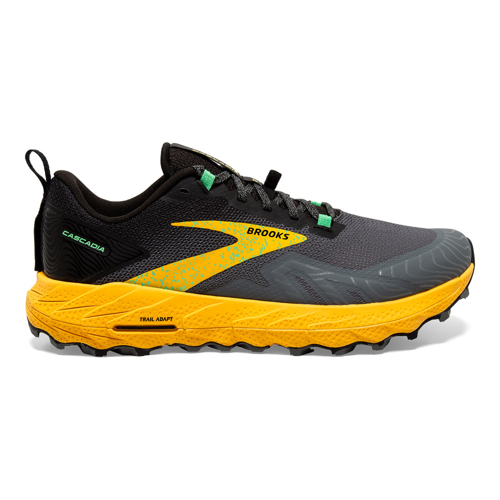 Men's Brooks Cascadia 17, Lemon Chrome/Sedona Sage, 11 D Medium