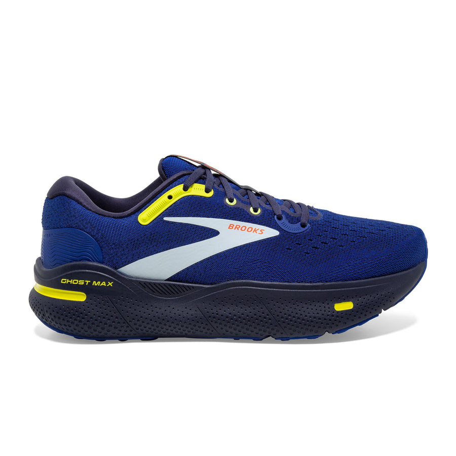 Men's Brooks Ghost Max, Surf The Web/Peacoat/Sulphur, 12 D Medium