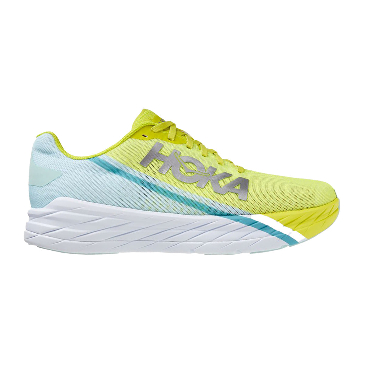 Men's Hoka One One Rocket X, Blue Glass/ Evening Primrose, 9 D Medium