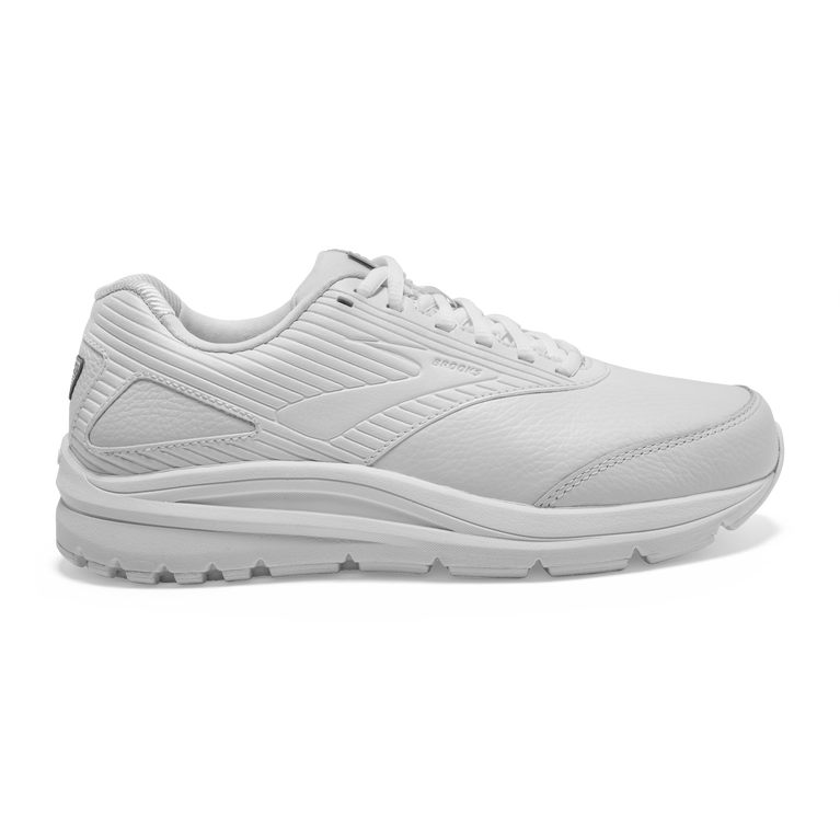 Women's Brooks Addiction Walker 2, White/White, 7 D Wide