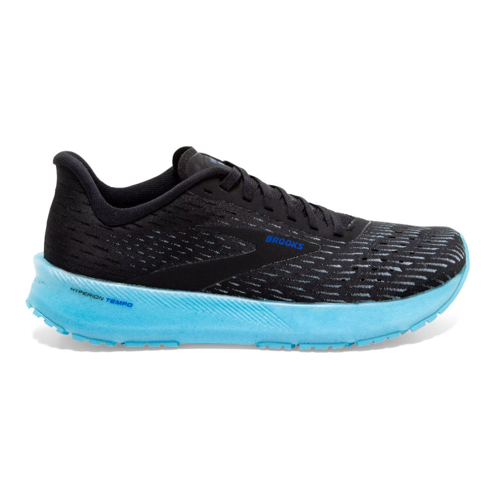 Women's Brooks Hyperion Tempo, Black/Blue, 8 B Medium