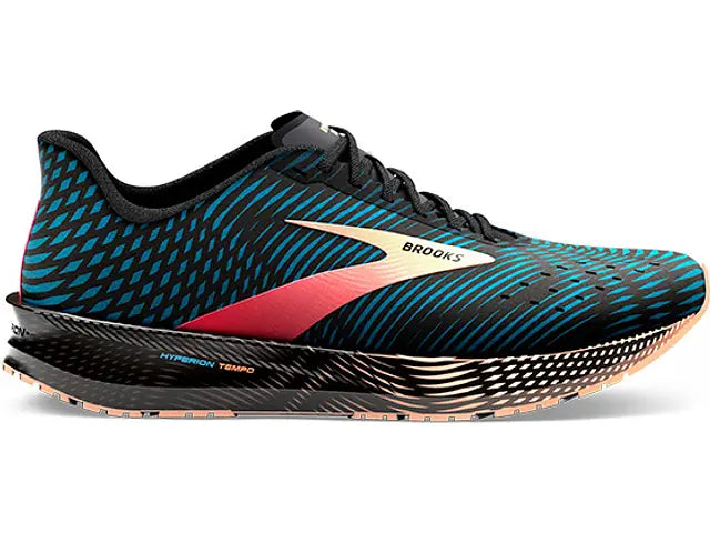 Men's Brooks Hyperion Tempo, Blue/Phantom/Cosmo, 10.5 D Medium