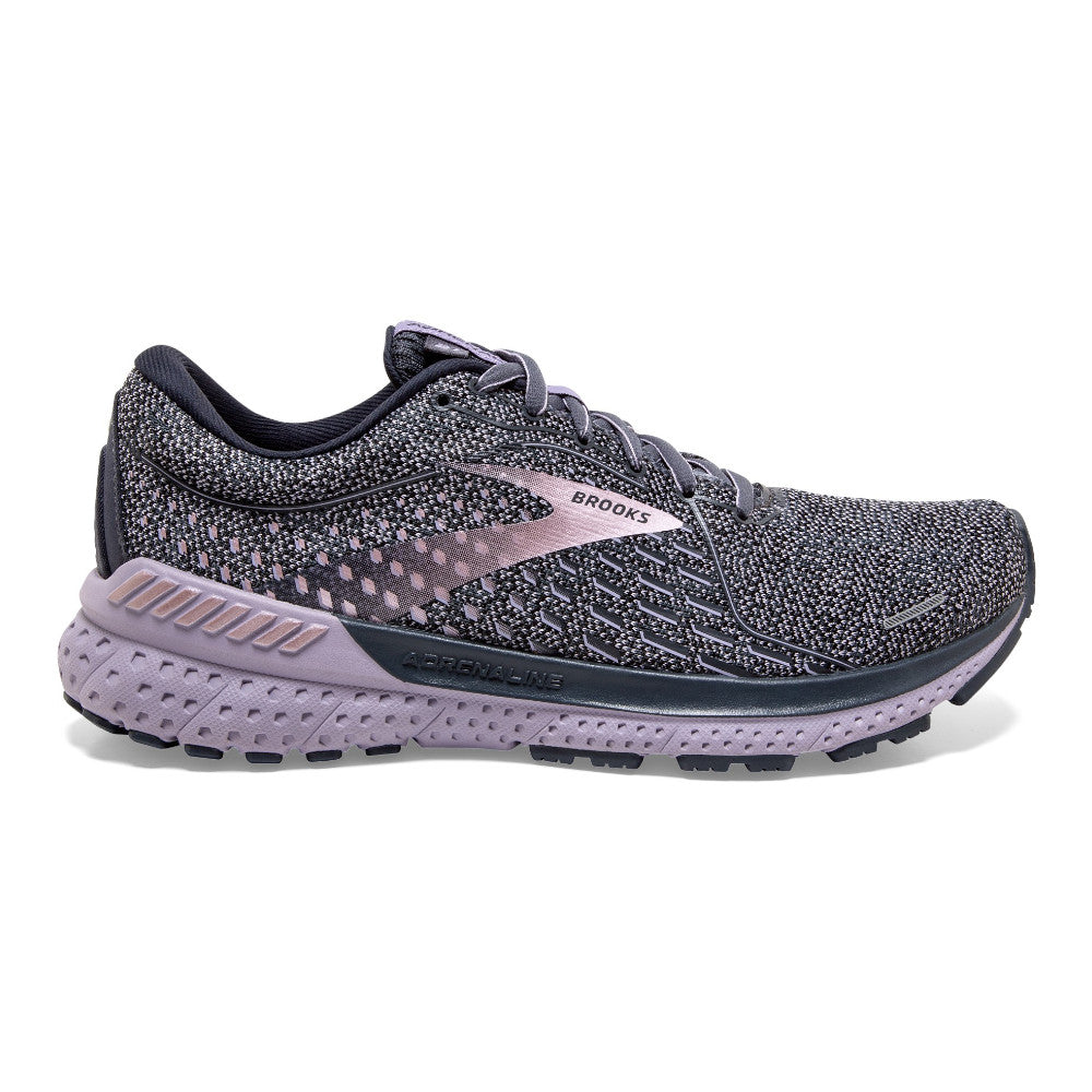 Women's Brooks Adrenaline GTS 21, Ombre/Lavender/Metallic, 8.5 D Wide