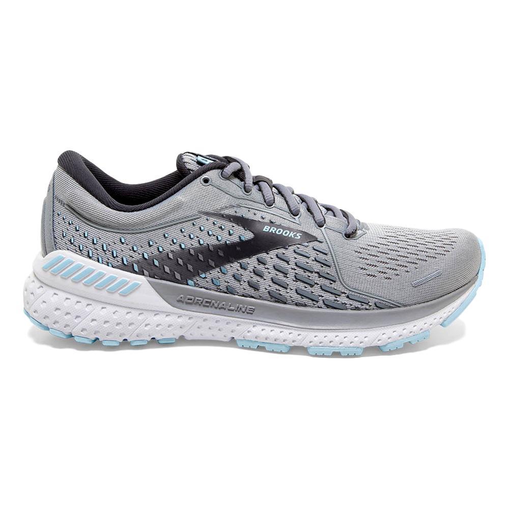 Women's Brooks Adrenaline GTS 21, Grey/Light Blue, 8.5 D D Wide