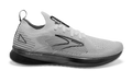 Women's Brooks Levitate Stealthfit 5, White/Grey/Black, 6 B Medium