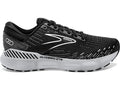 Women's Brooks Glycerin GTS 20, Black/White/Alloy, 8 D Wide