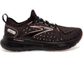 Women's Brooks Glycerin StealthFit 20, Black/Pearl/Peach, 8 B Medium