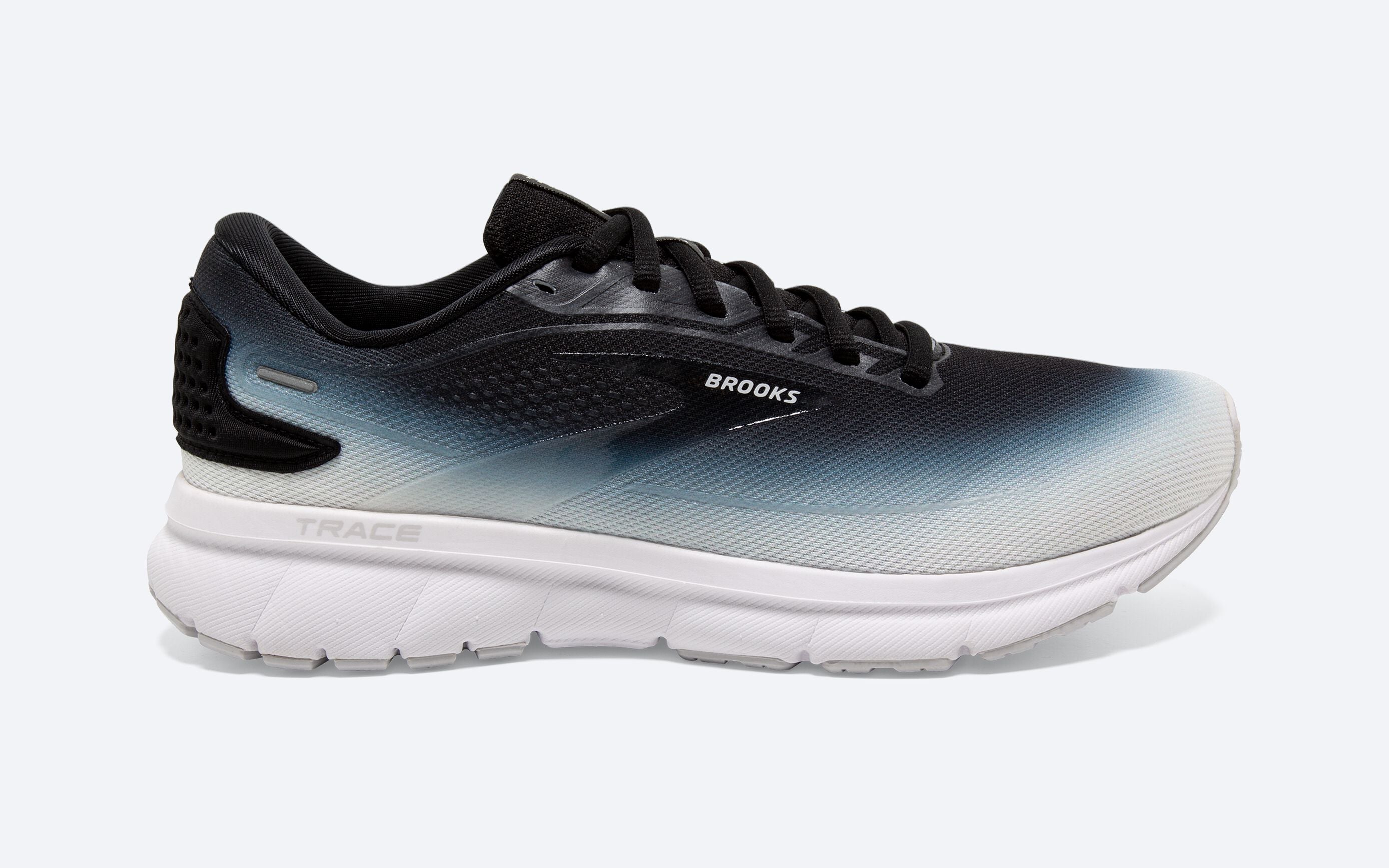 Men's Brooks Trace 2, Black/Lilac/White, 10 D Medium