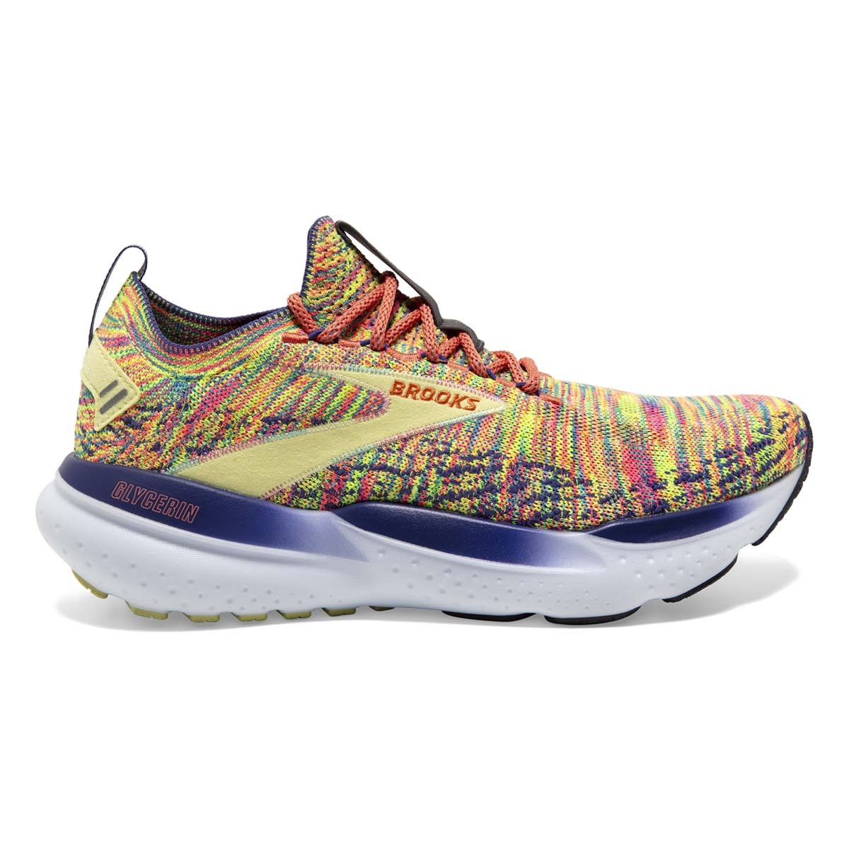 Women's Brooks Glycerin StealthFit 21, Persimmon/Charlock/Spectrum, 8.5 B Medium