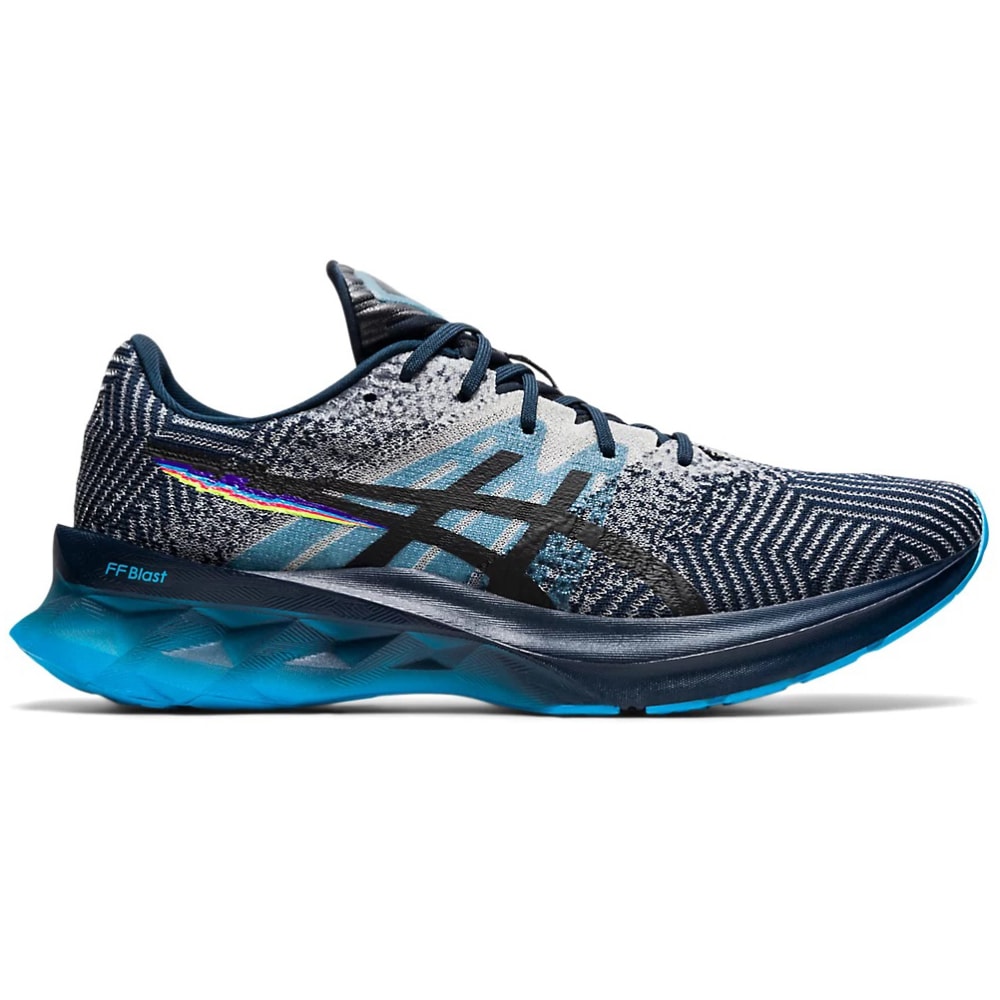 Men's Asics Novablast, French Blue/Black, 8.5 Medium