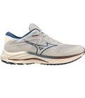 Men's Mizuno Wave Rider 27 SSW, Papyrus/Blue Opal, 9 D Medium