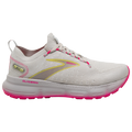 Women's Brooks Glycerin StealthFit 20, Grey/Yellow/Pink, 7 B Medium