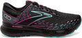 Women's Brooks Glycerin 20, Black/Blue Light/Pink, 8.5 B Medium