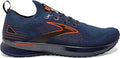 Men's Brooks Levitate StealthFit 5, Peacoat/Titan/Flame, 11.5 D Medium