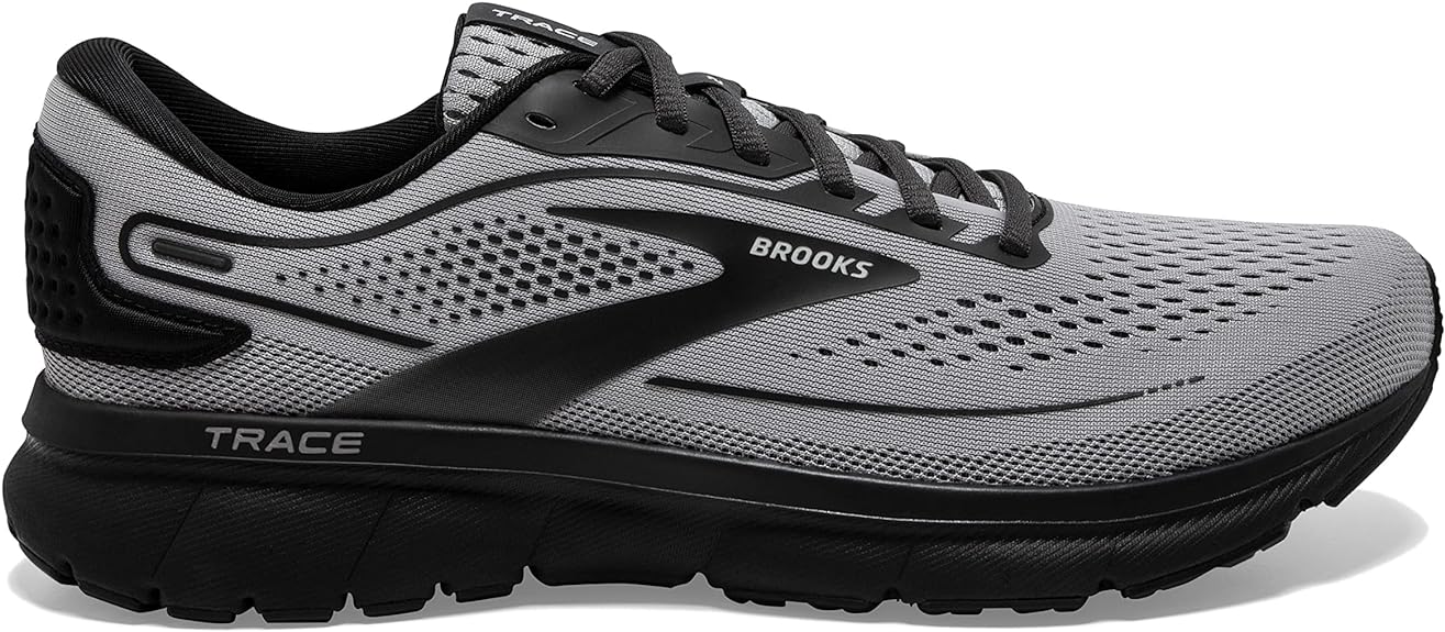 Men's Brooks Trace 2, Alloy/Black/Ebony, 11.5 2E Wide