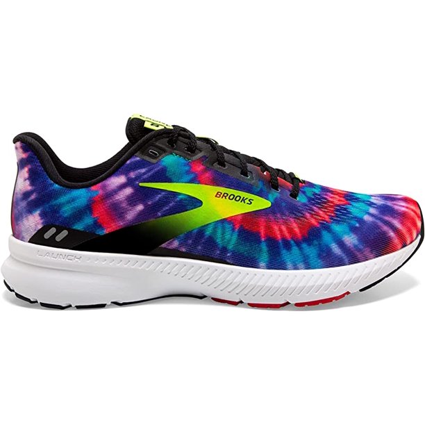 Women's Brooks Launch 8, Black/Nightlife/Red, 9 B Medium