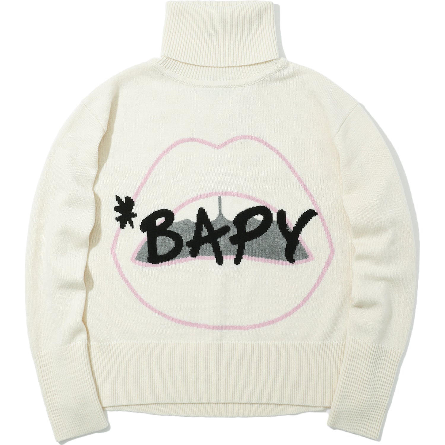 BAPY X MARKUS LUPFER TURTLENECK KNIT LIP LADIES