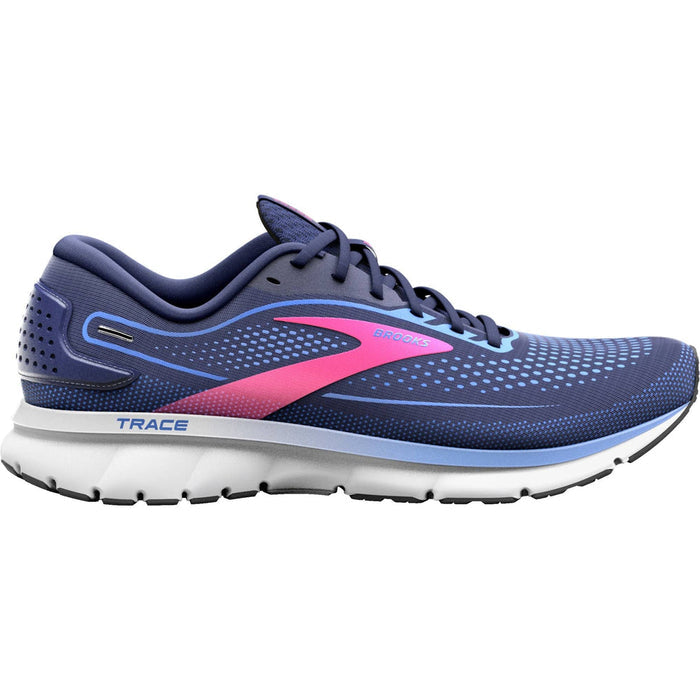 Women's Brooks Trace 2, Peacoat/Blue/Pink, 7 B Medium