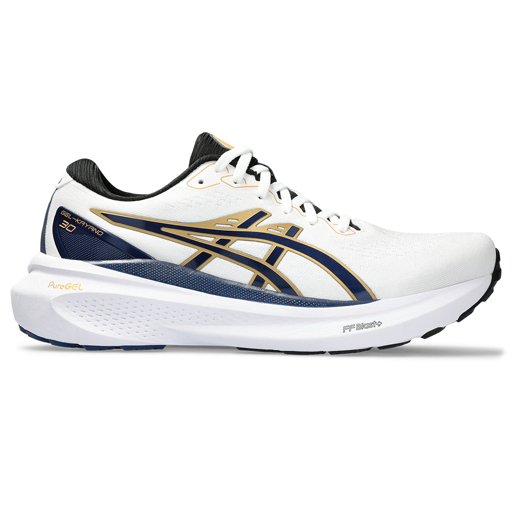 Men's Asics GEL-Kayano 30 Anniversary, White/Deep Ocean, 11 D Medium