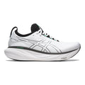 Men's Asics Gel-Nimbus 25, White/Black, 9.5 D Medium