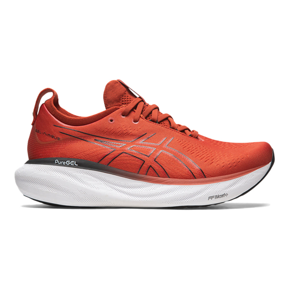 Men's Asics Gel-Nimbus 25, Spice Latte/Black, 12 D Medium