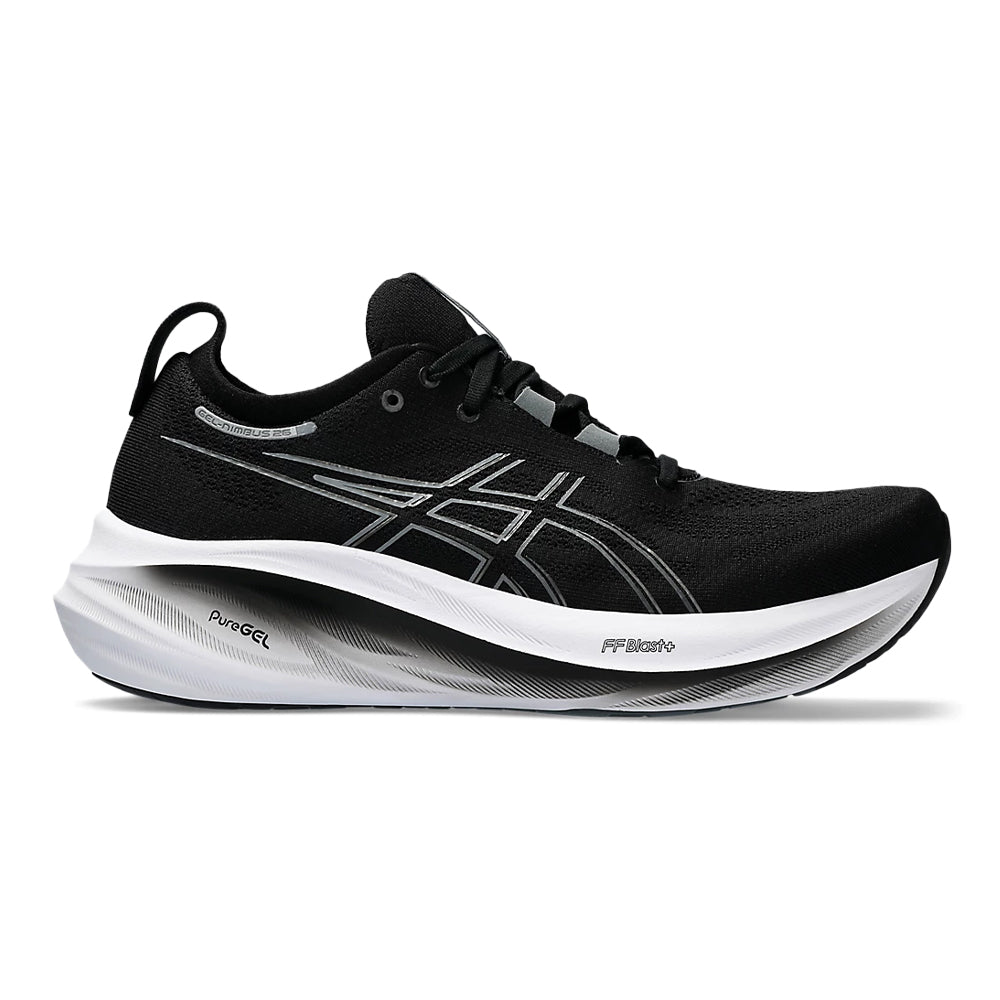 Men's Asics GEL-Nimbus 26, Black/Graphite Grey, 10.5 4E Extra Wide