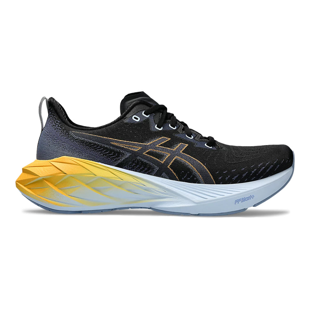 Men's Asics Novablast 4, Black/Thunder Blue, 11 D Medium