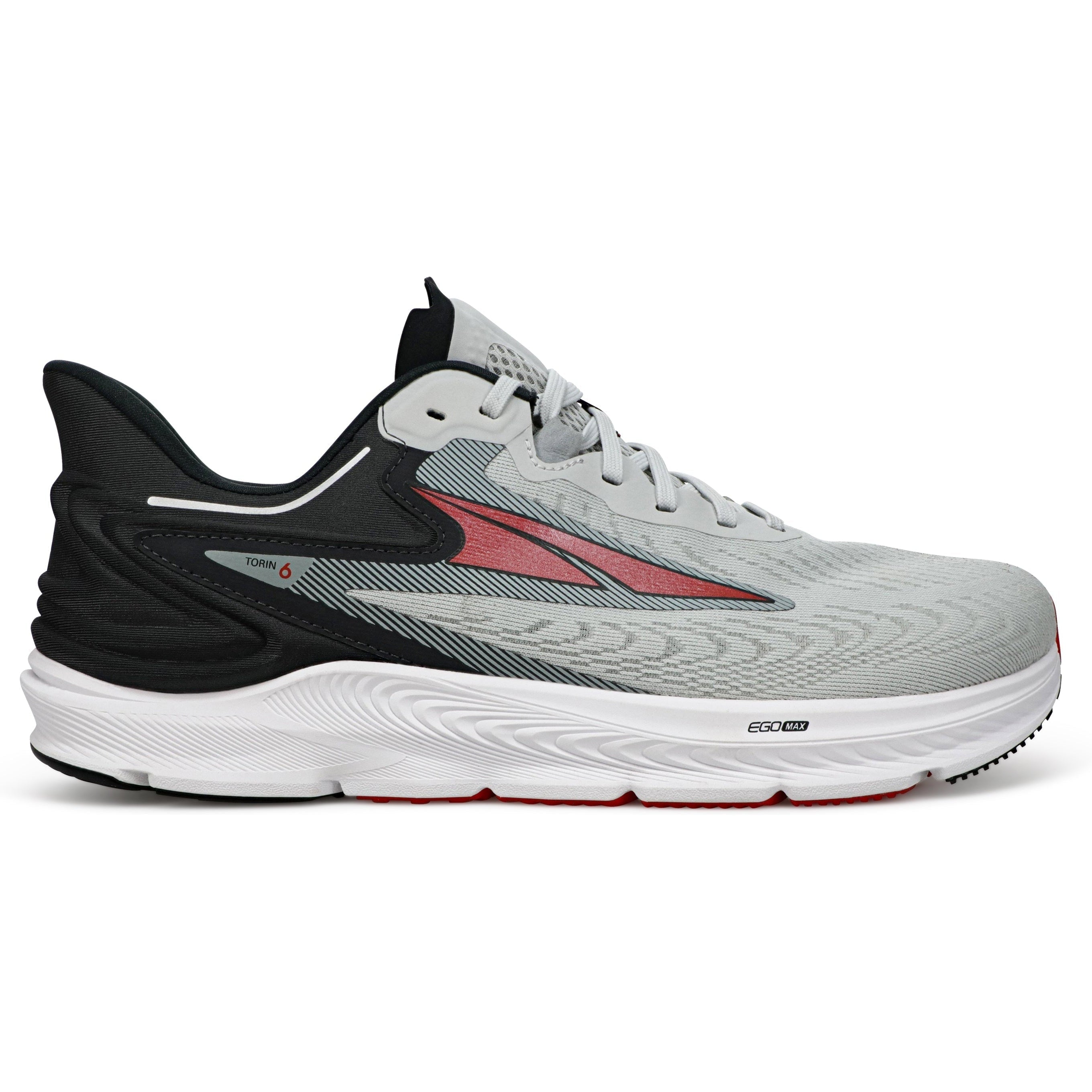 Men's Altra Torin 6, Gray/Red, 10.5 D Medium