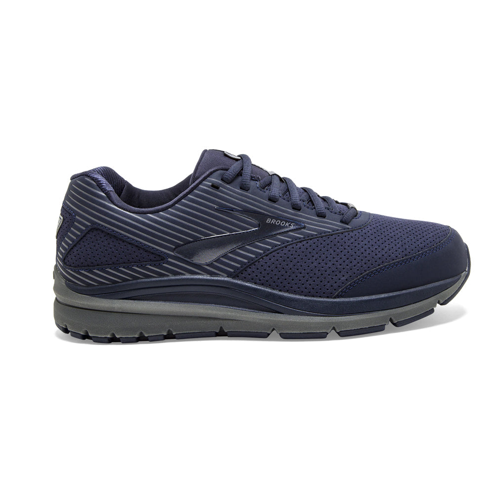 Men's Brooks Addiction Walker Suede, Peacoat/Shade/Peacoat, 9 2E Wide