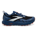 Men's Brooks Cascadia 17 GTX, Black/Blue/Firecracker, 10 D Medium