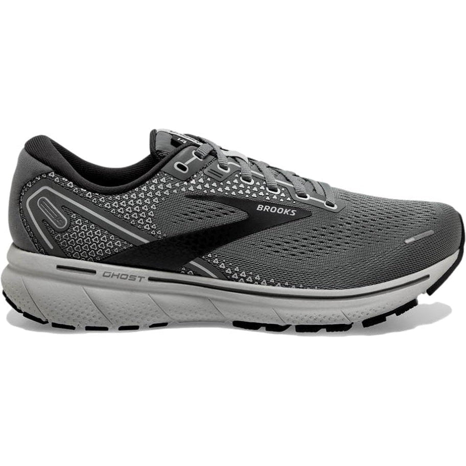 Men's Brooks Ghost 14, Grey/Alloy/Oyster, 14 D Medium