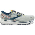 Men's Brooks Ghost 14, Grey/Titan/Maize, 11 D Medium