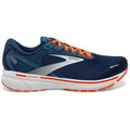 Men's Brooks Ghost 14, Titan/Teal/Flame, 11.5 D Medium