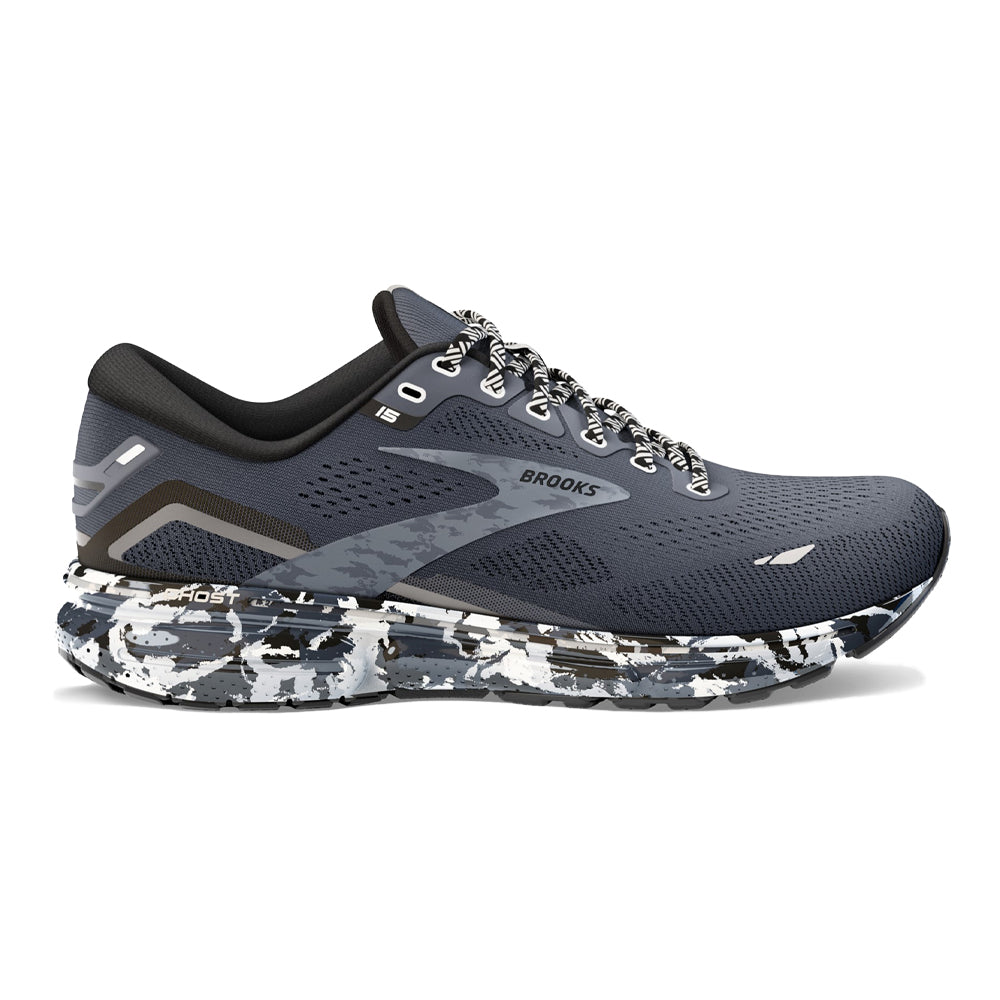 Men's Brooks Ghost 15, Ebony/Black/Oyster, 11.5 D Medium