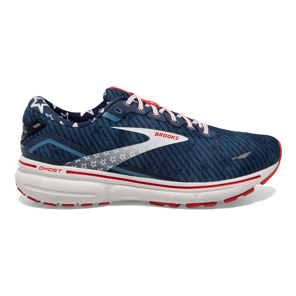Men's Brooks Ghost 15, Titan/White/Peacoat, 9.5 D Medium