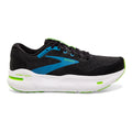 Men's Brooks Ghost Max, Black/Atomic Blue/Jasmine, 10 2E Wide