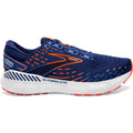 Men's Brooks Glycerin GTS 20, Blue Depths/Palace Blue/Orange, 10 D Medium