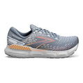 Men's Brooks Glycerin GTS 20, Grey/Chili Oil/Orange, 10.5 D Medium