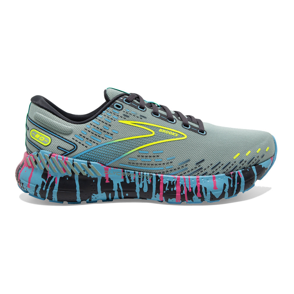 Men's Brooks Glycerin GTS 20, Jadeite/Alaskan Blue/Ebony, 9.5 D Medium