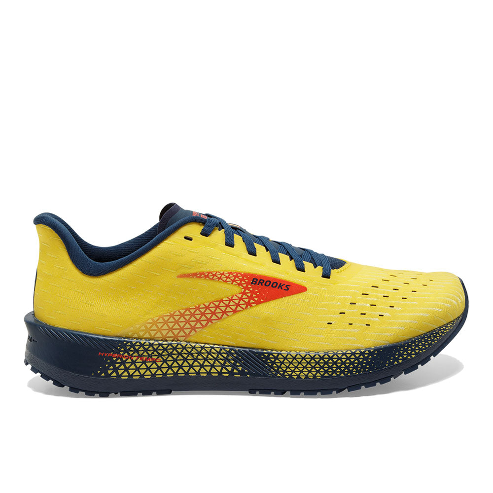 Men's Brooks Hyperion Tempo, Maize/Titan/Cherry Tomato, 11 D Medium
