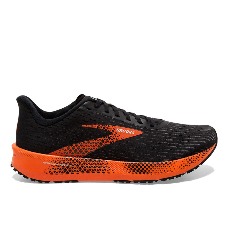 Men's Brooks Hyperion Tempo, Black/Flame/Grey, 8.5 D Medium