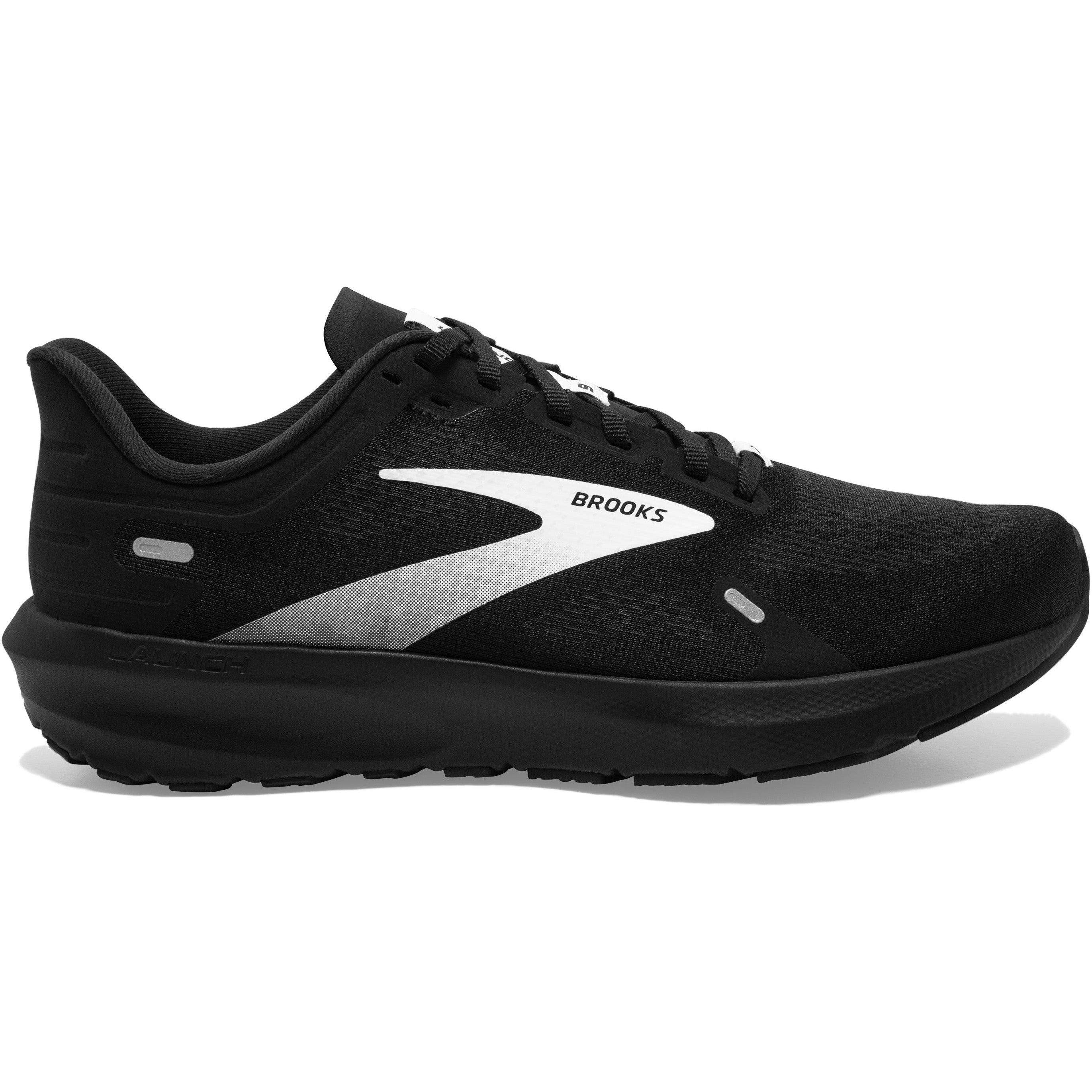 Men's Brooks Launch 9, Black/White, 15 D Medium
