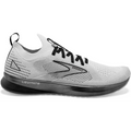 Men's Brooks Levitate Stealthfit 5, White/Grey/Black, 12.5 Medium