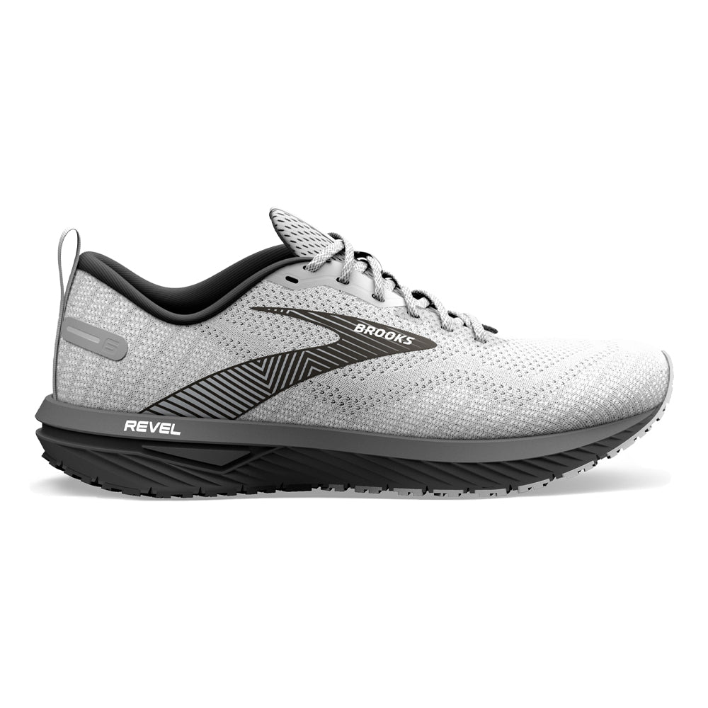 Men's Brooks Revel 6, Alloy/Primer Grey/Oyster, 8 D Medium