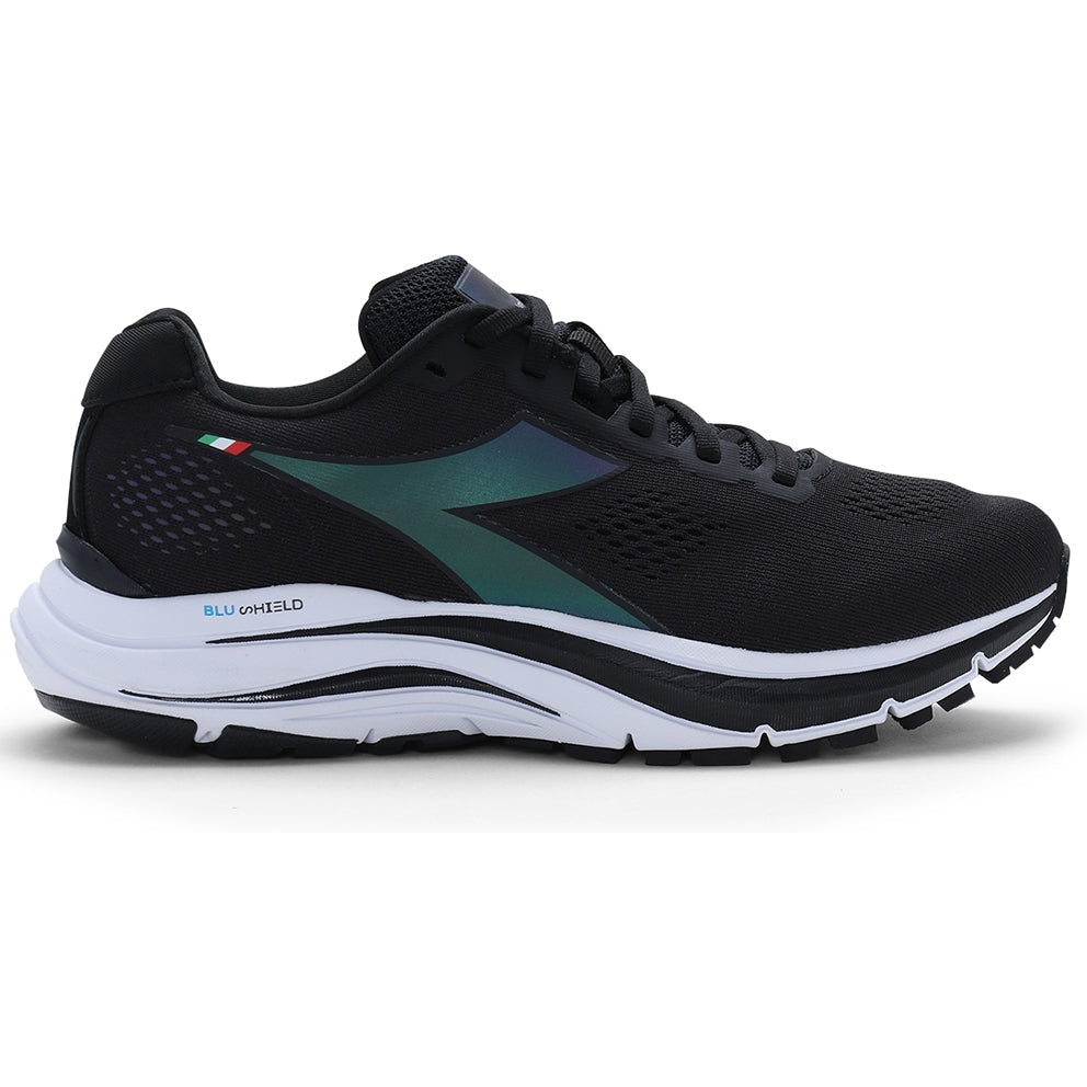 Men's Diadora Mythos Blushield 7 Vortice Hip, Black/White, 10 D Medium