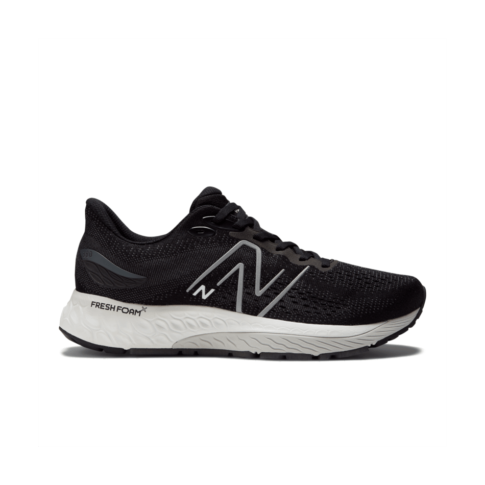 Men's New Balance Fresh Foam X 880v12, Black/Light Aluminum, 12 D Medium
