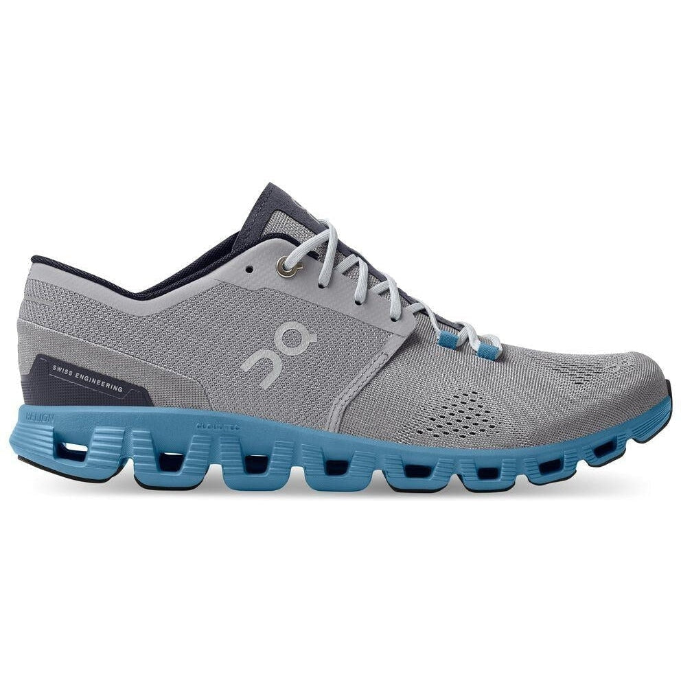 Men's On Cloud X, Alloy/Niagra, 13 D Medium