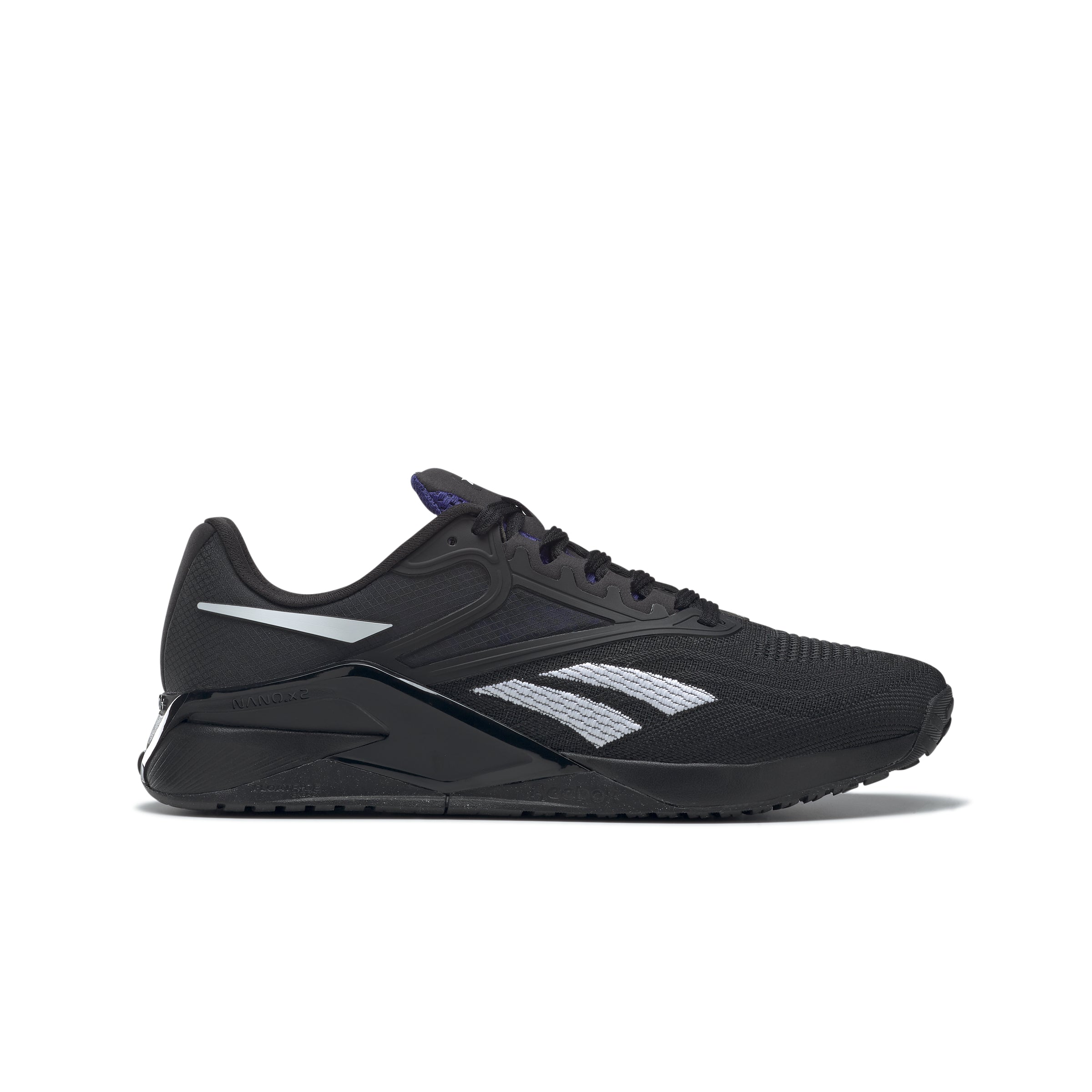 Men's Reebok Nano X2, Core Black/Bold Purple/Ftwr White, 11 D Medium
