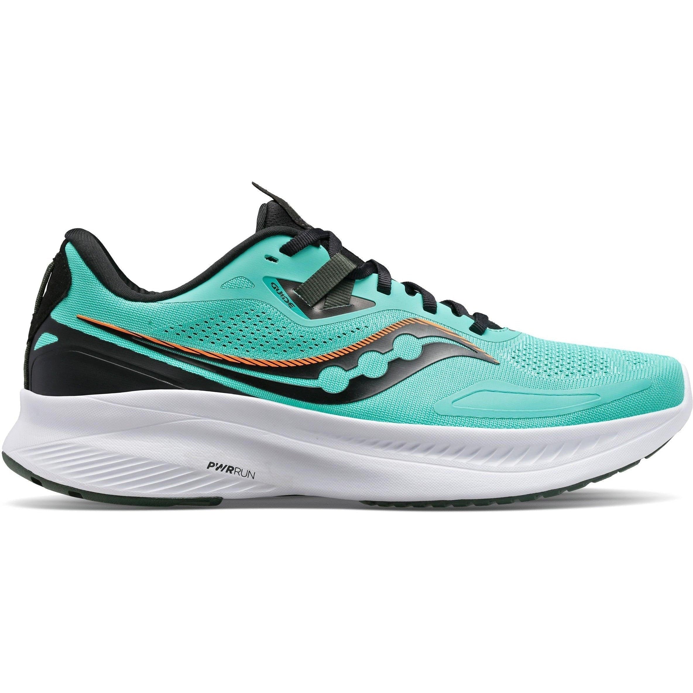Men's Saucony Guide 15, Coolmint/Zest, 9 D Medium