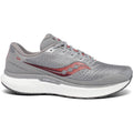 Men's Saucony Triumph 18, Alloy/Red, 9.5 2E Wide